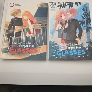 Set Of 2 Koume Fujichika "The Girl I Like Forgot Her Glasses" Books Vols. 1 & 2